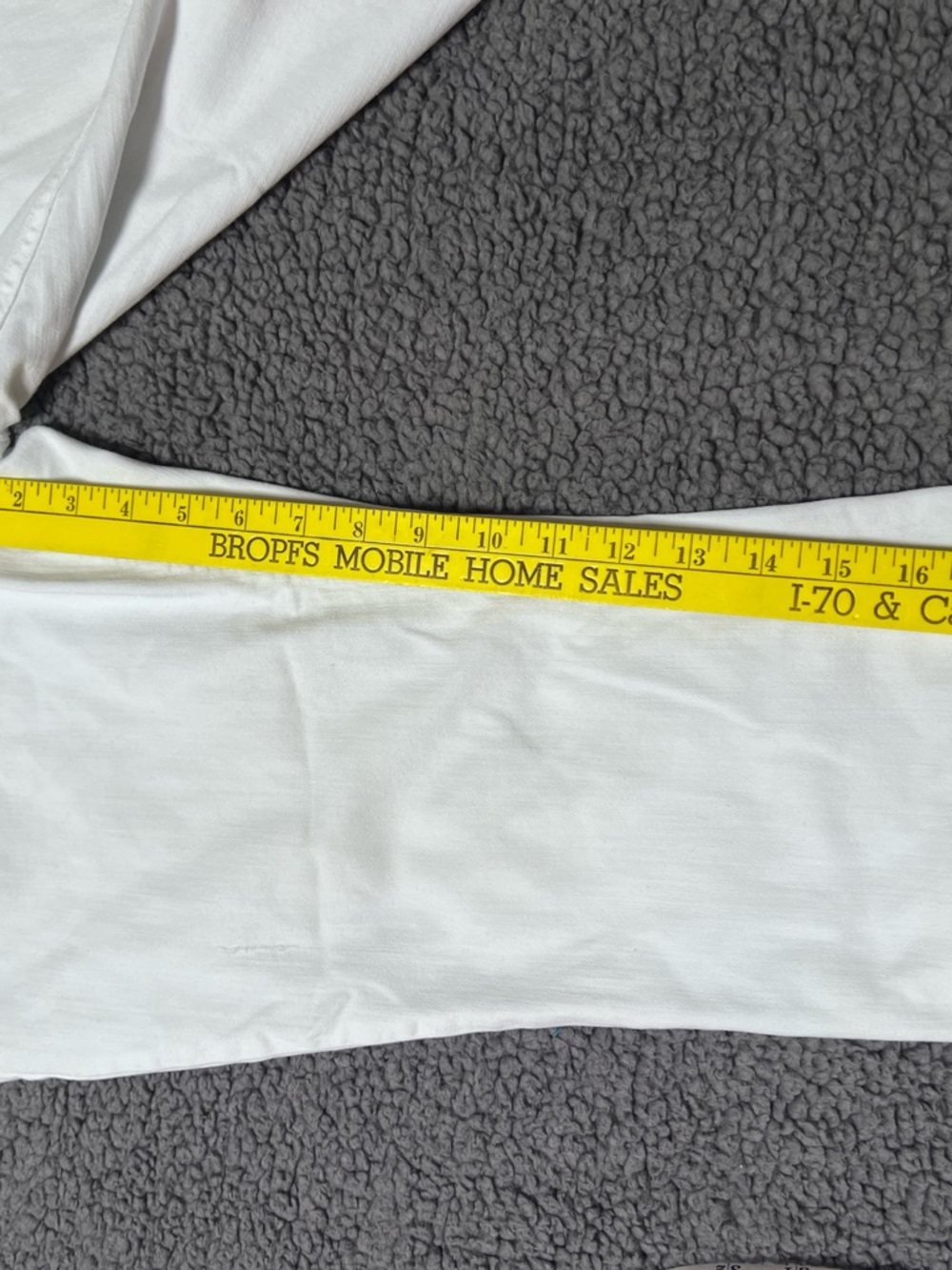 J. Jill White Kick-Flare Ankle Frayed Jeans 12 - Picture 6 of 13